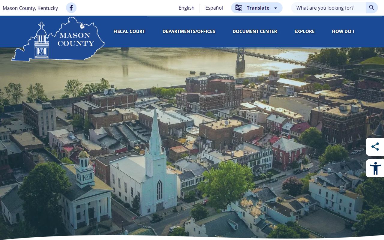 Mason County Detention Center official overview page